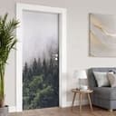 Vinilo para puertas Bosque Nublado - Decoración autoadhesiva para puertas