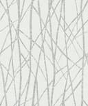 Papel pintado no tejido rayas moderno en crema 