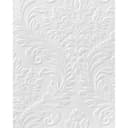 Papel pintado vinílico texturado Anaglypta® High Trad Luxury, pintable, blanco