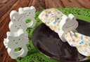Letras decorativas servilleteros 3D animales (4 piezas)