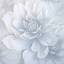 Papel pintado motivo floral Big Pictures gris 2,50 x 2,70 m