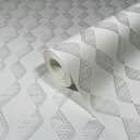 Papel pintado no tejido gráfico moderno en blanco 
