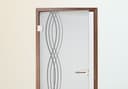 Diseño de puerta wave 39x200 cm