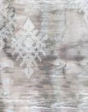 Fotomurale con motivo textura abstracta con Muestra ornamental en beige grisáceo 2,7 x 2,12 m