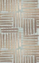 Fotomurale Graphic stripe pattern in beige and sage green 3.4 x 2.12 m