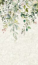 Papel pintado floral flores, hojas Papel pintado no tejido naturaleza mate en beige 2,70 x 1,59 m