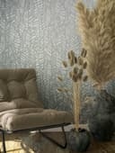 Papel pintado no tejido gráfico moderno en gris 