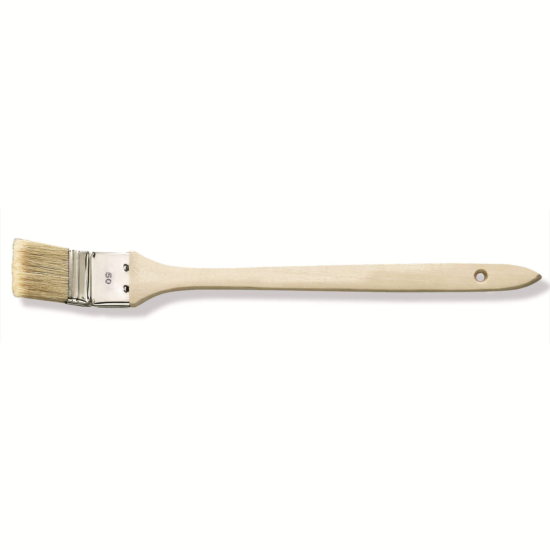 Cepillo esquinero 50mm, cerda pura con mango de madera
