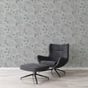 Papel pintado Floral Gris Plata - Papel pintado no tejido A.S. Création