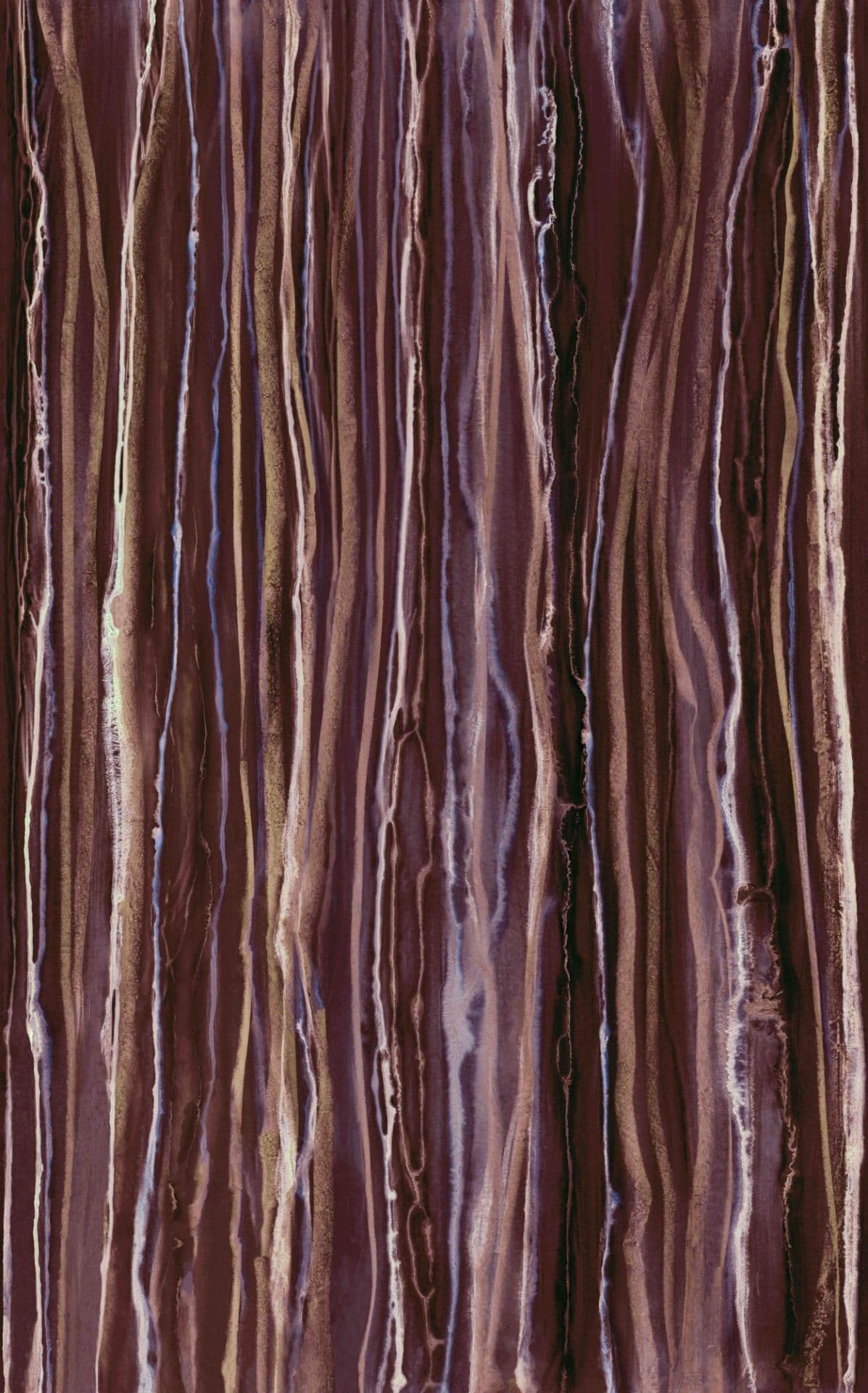 Fotomurale con motivo madera oscura aspecto marrón con veta vertical 3,4 x 2,12 m