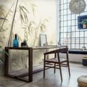 Papel pintado motivo hoja Big Pictures beige 4,50 x 2,70 m
