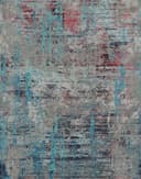 Fotomurale Abstracto aspecto hormigón en gris con azul y rojo óxido en usado 2,7 x 2,12 m