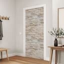 Vinilo para puertas efecto piedra - Pared de piedra natural - Decoración autoadhesiva para puertas