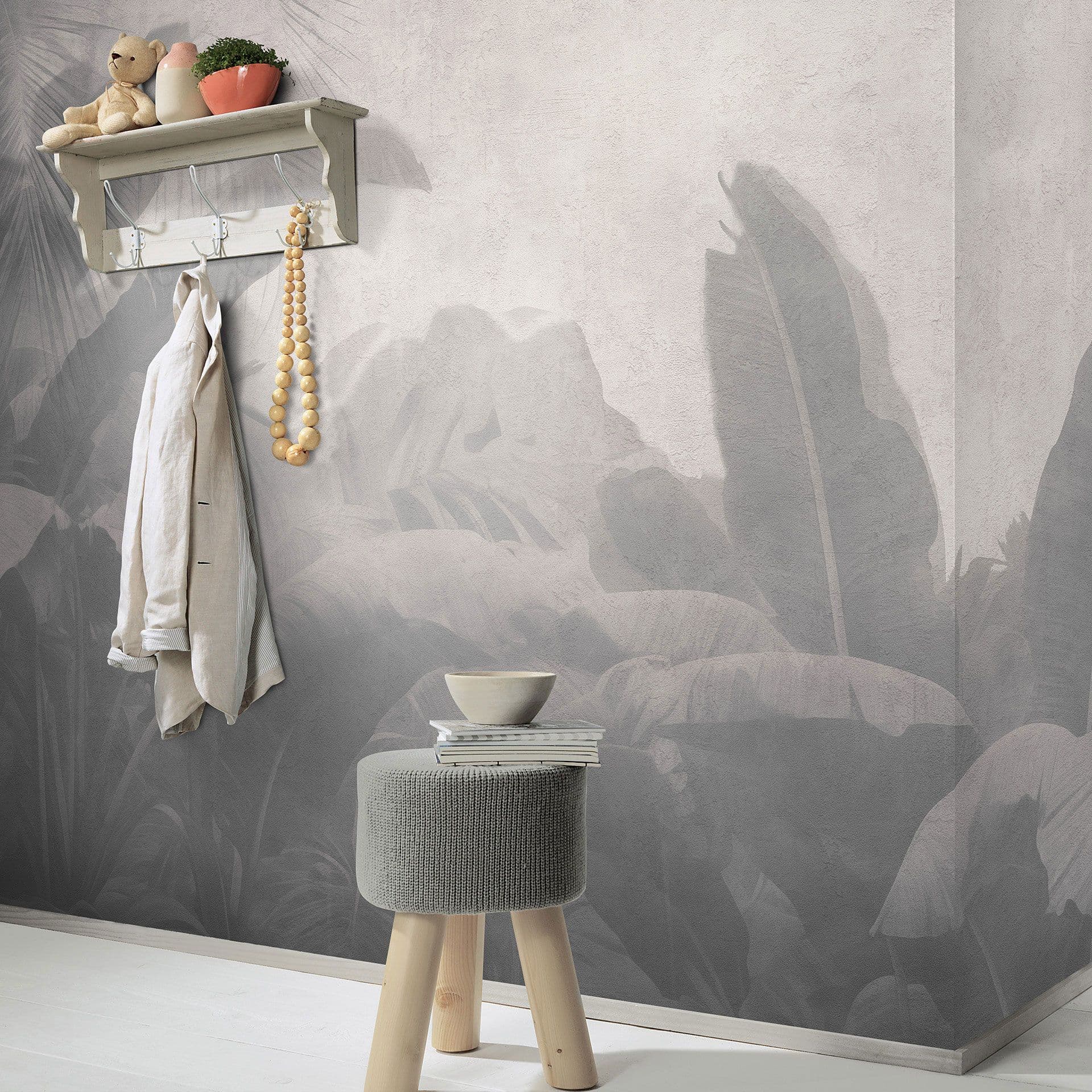 Papel pintado paisaje Big Pictures gris 4,50 x 2,70 m