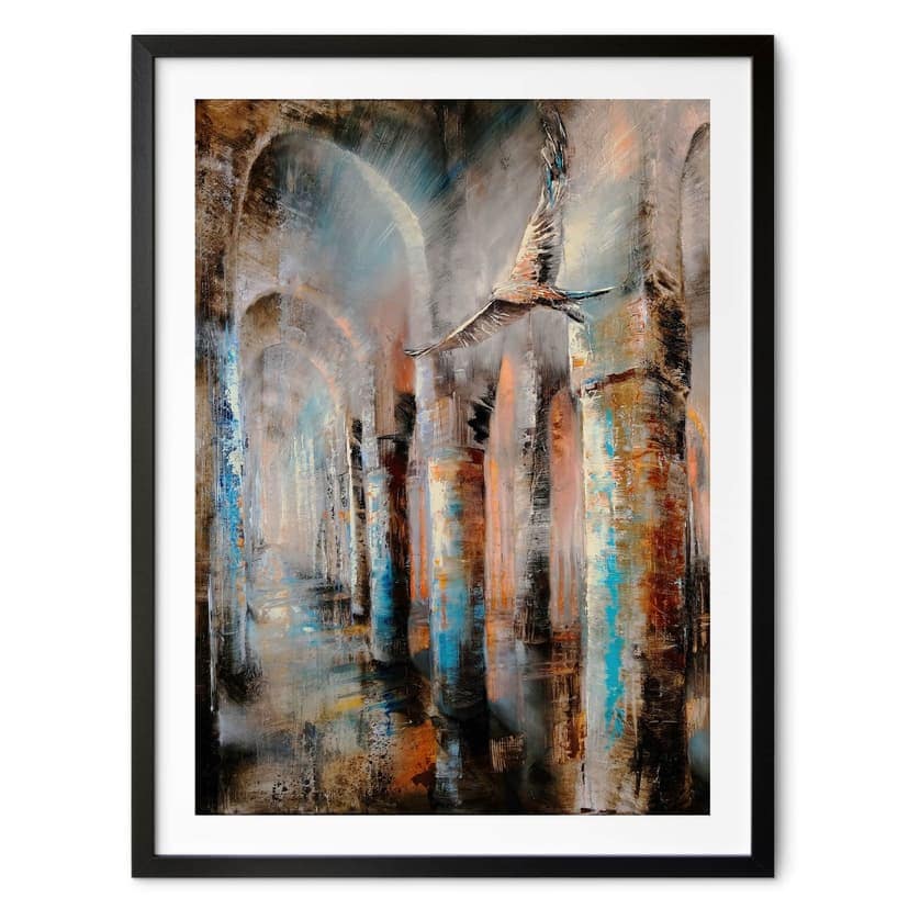Póster Vuelo por las arcadas - Schmucker