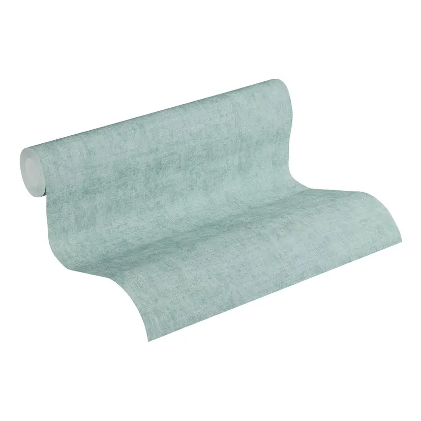 Papel pintado tejido-no tejido Livingwalls New Walls Cosy & Relax papel pintado liso azul, verde