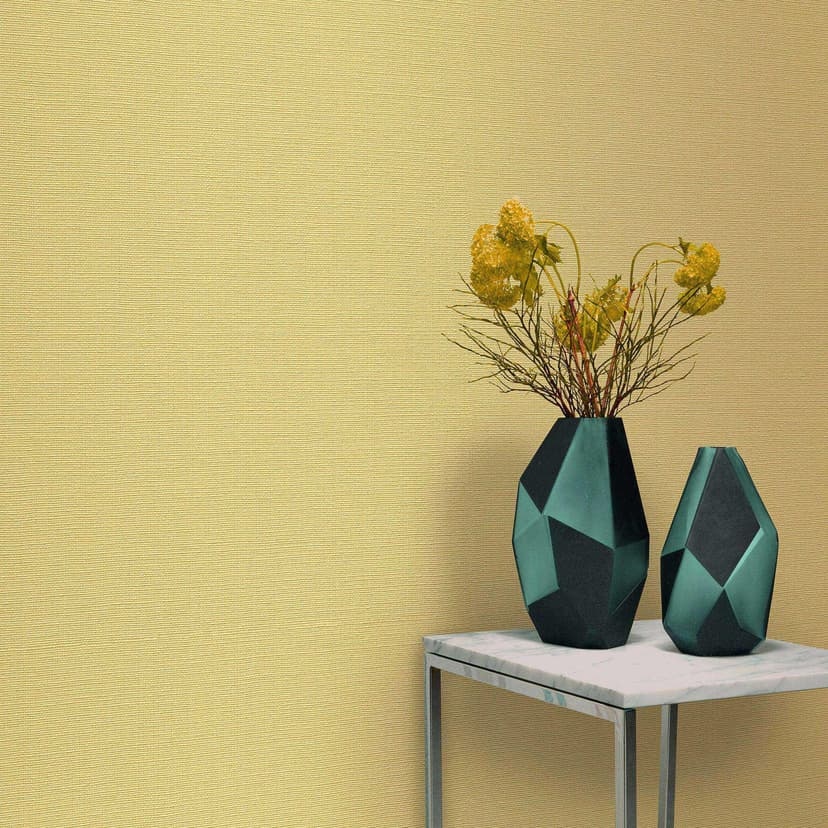 Papel pintado no tejido, pegar la pared La Terrasse amarillo