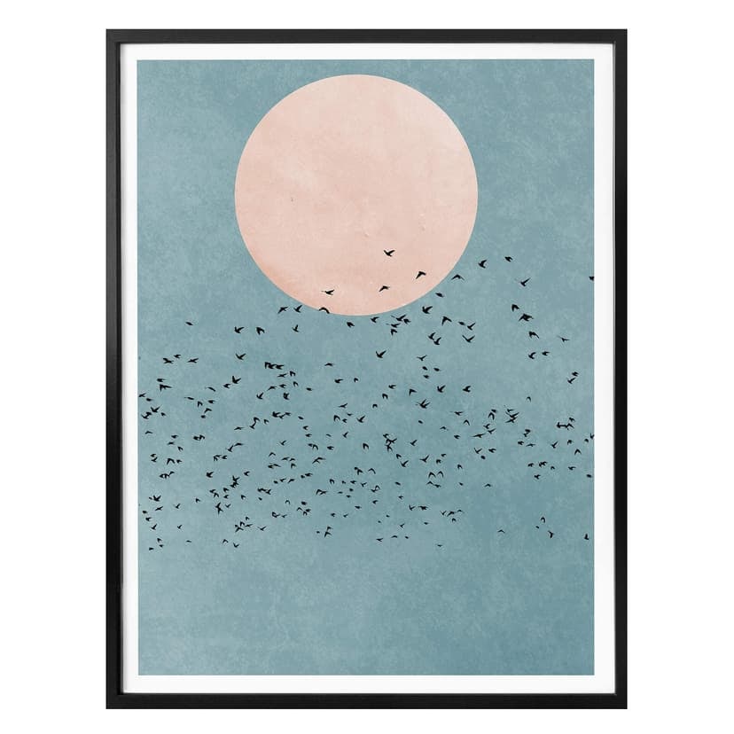 Póster Kubistika - Luz de luna