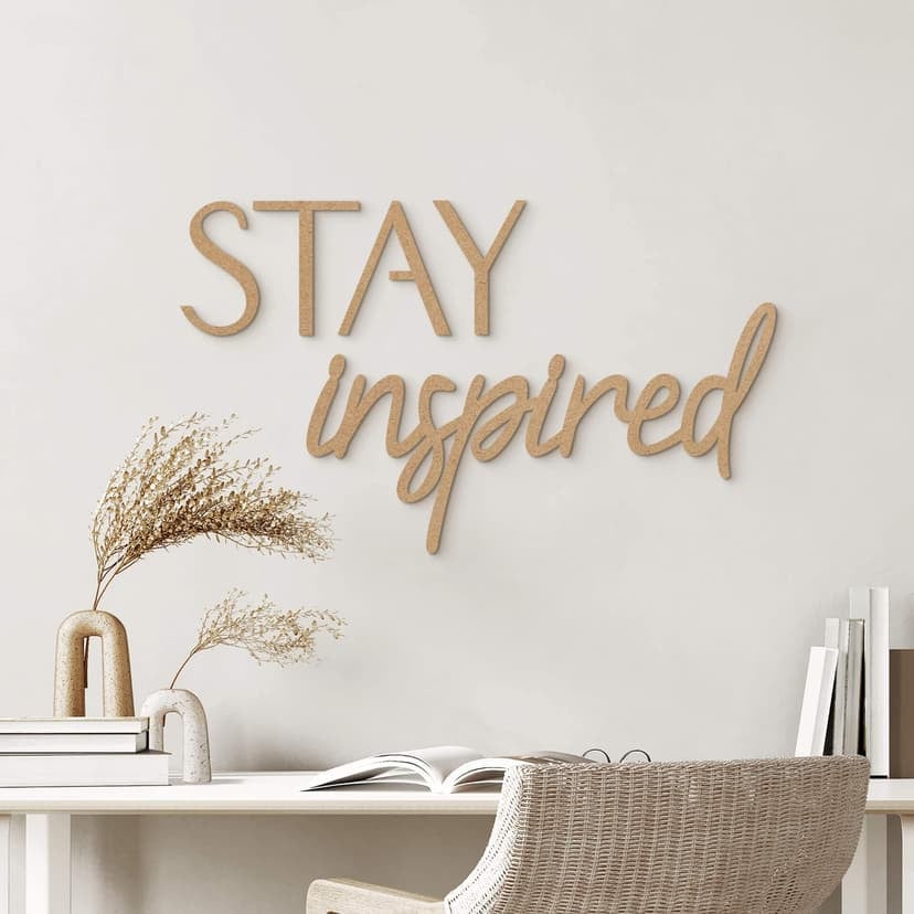 Decoración MDF letras 3D STAY inspired - nature
