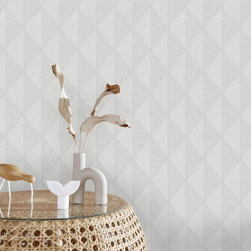 Guido Maria Kretschmer papel pintado gráfico Woven Whisper Fashion para pared 5 gris claro