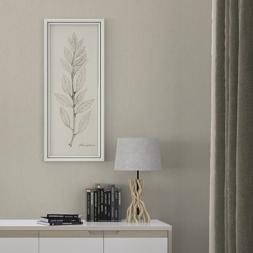 Papel pintado no tejido de aspecto textil con superficie texturada beige liso