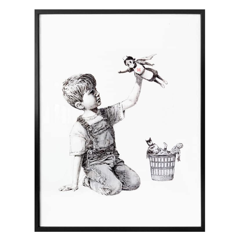 Póster Banksy - Real Hero
