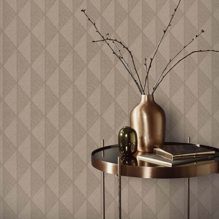 Guido Maria Kretschmer papel pintado gráfico Moda Susurro Tejido para pared 5 marrón