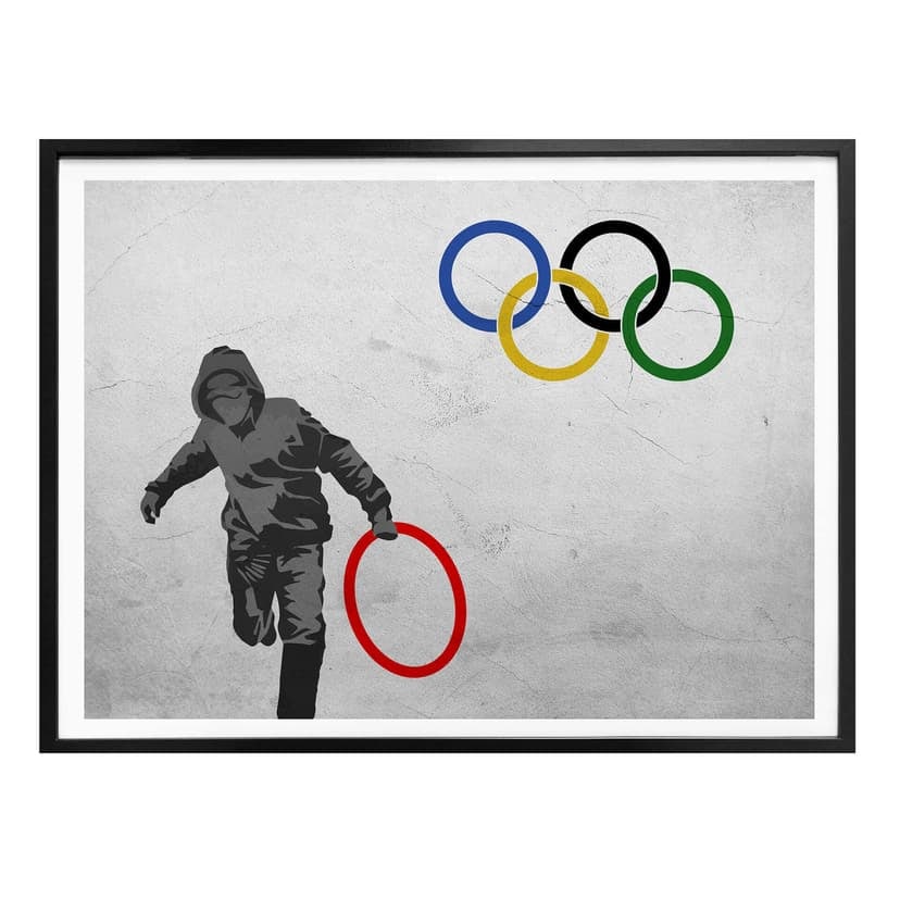 Póster Banksy - Olimpiadas