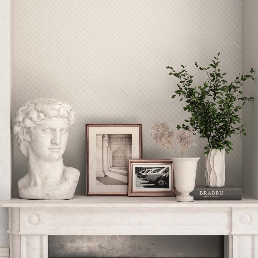 Papel pintado enredadera, papel pintado tejido-no tejido Erismann Versailles blanco, gris, plata