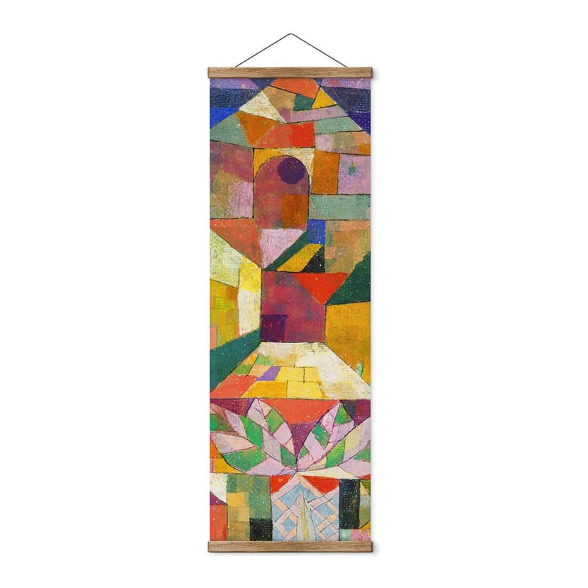 Póster de tela Klee - Jardín del castillo - Panorama
