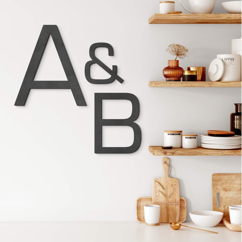 Letras de madera MDF - letras simples Eurostile