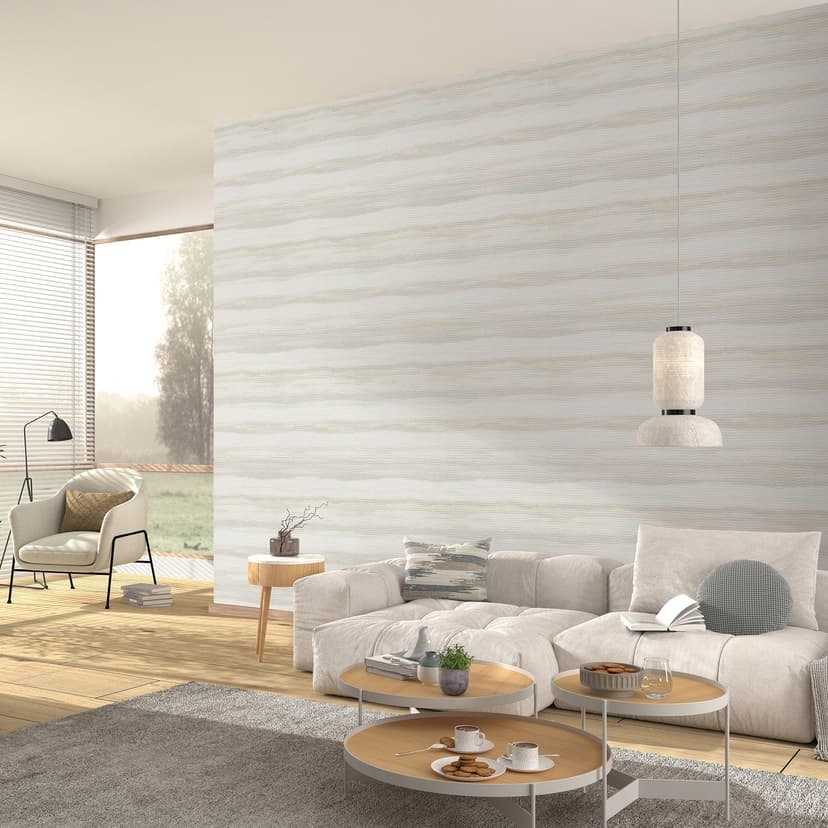 Papel pintado no tejido, papel pintado gráfico Aurora taupe