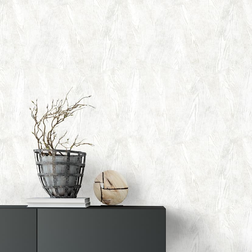 Papel pintado madera Opus crema