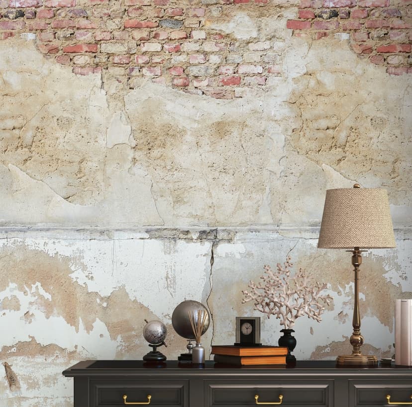 Fotomural de piedra beige gris - papel pintado tejido-no tejido Livingwalls industriales - mate y liso