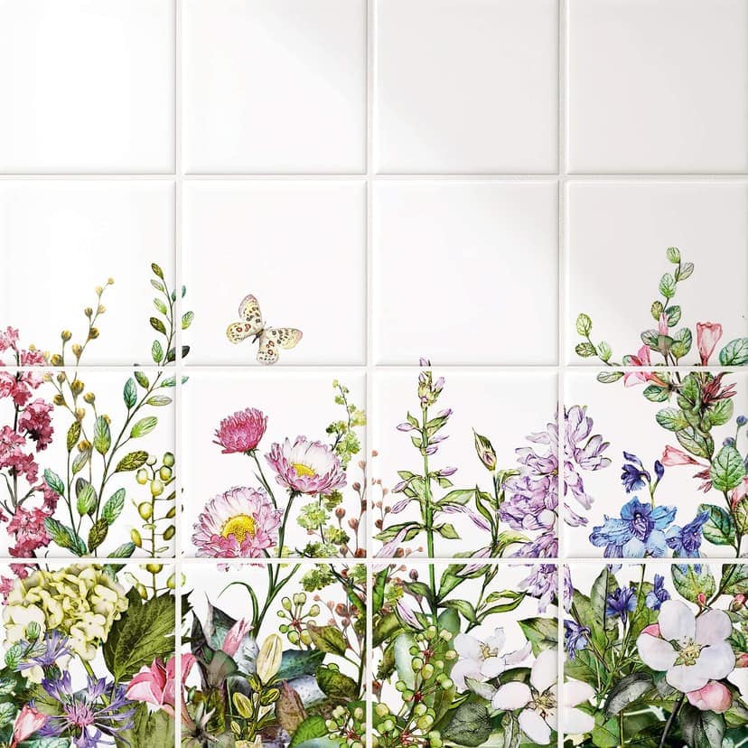 Azulejos Adhesivos Pradera de verano - lote de 12