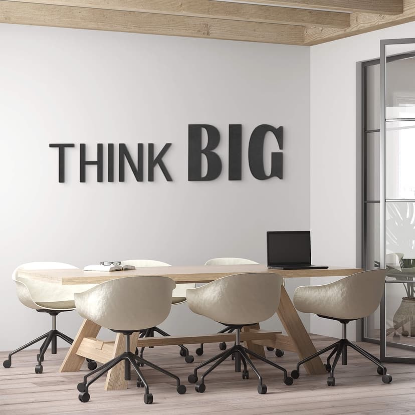letras 3D MDF THINK BIG