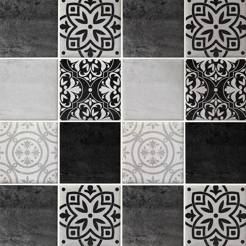 Azulejos Adhesivos patchwork hormigón - lote de 12