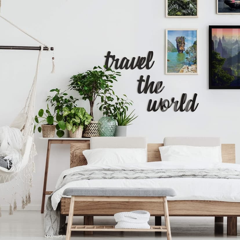 Letras acrílicas Viajar por el mundo