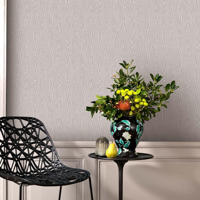 Papel pintado efecto luz, papel pintado tejido-no tejido Erismann Versailles topo, crema