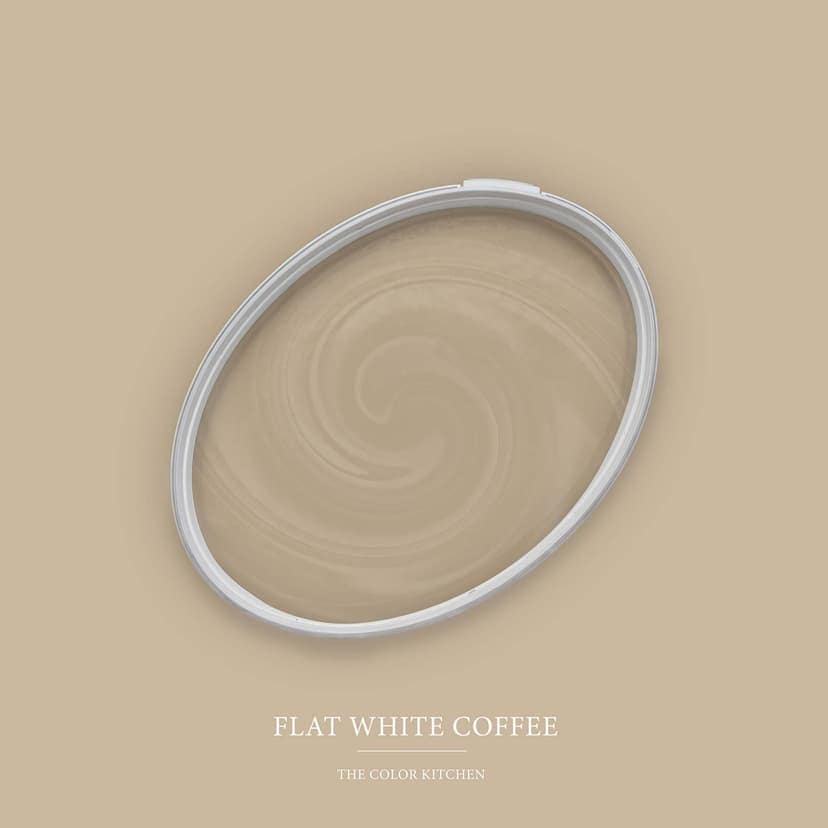 Pintura interior beige mate I Flat White Coffee | Espacios abiertos y tranquilos | THE COLOR KITCHEN
