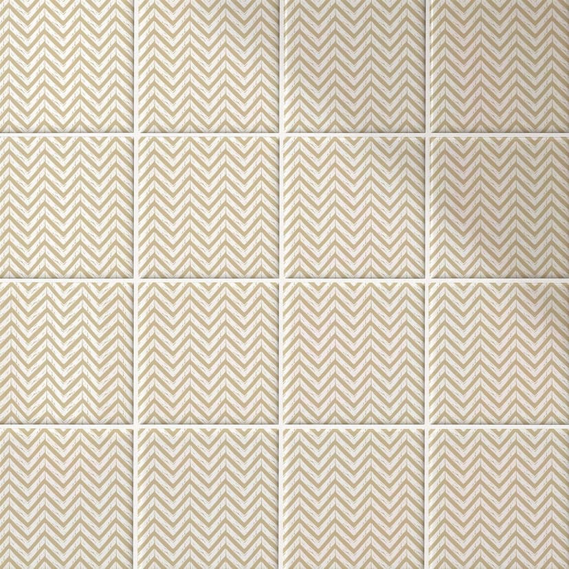 Azulejos Adhesivos Boho - espiga capuchino - lote de 12