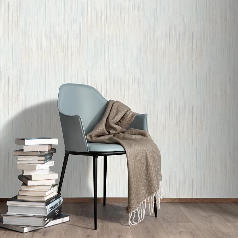 Papel pintado no tejido, pegar el papel pintado Cameo azul claro