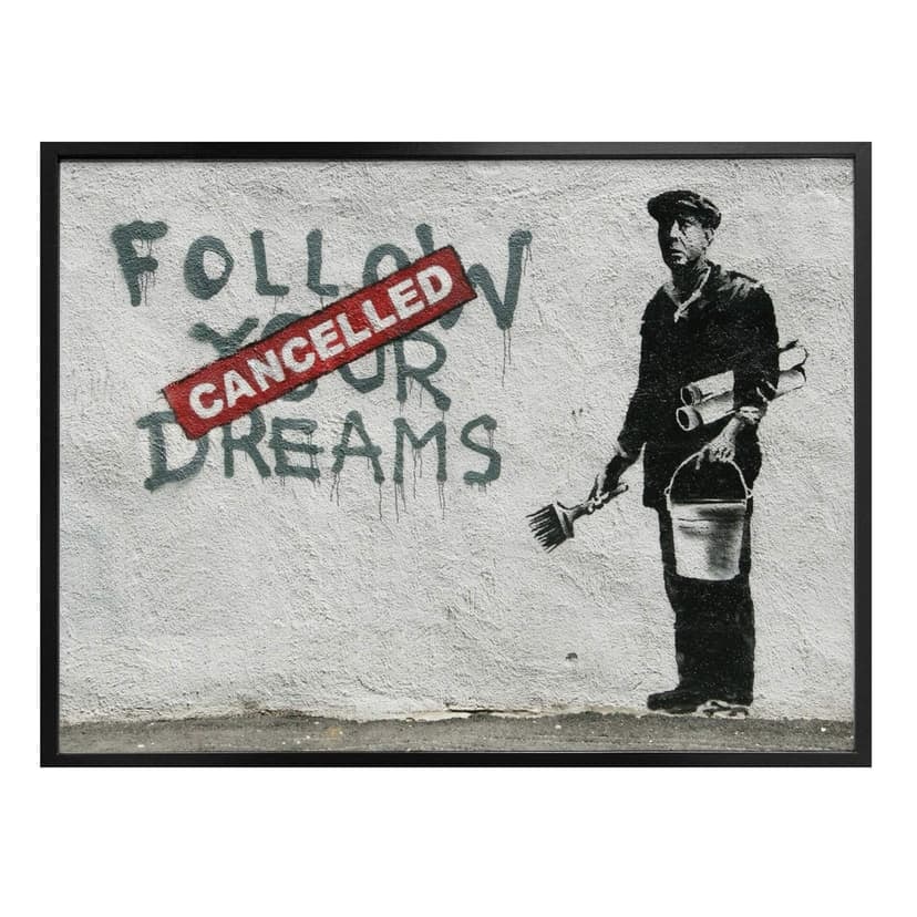 Póster Banksy - Sigue tus sueños