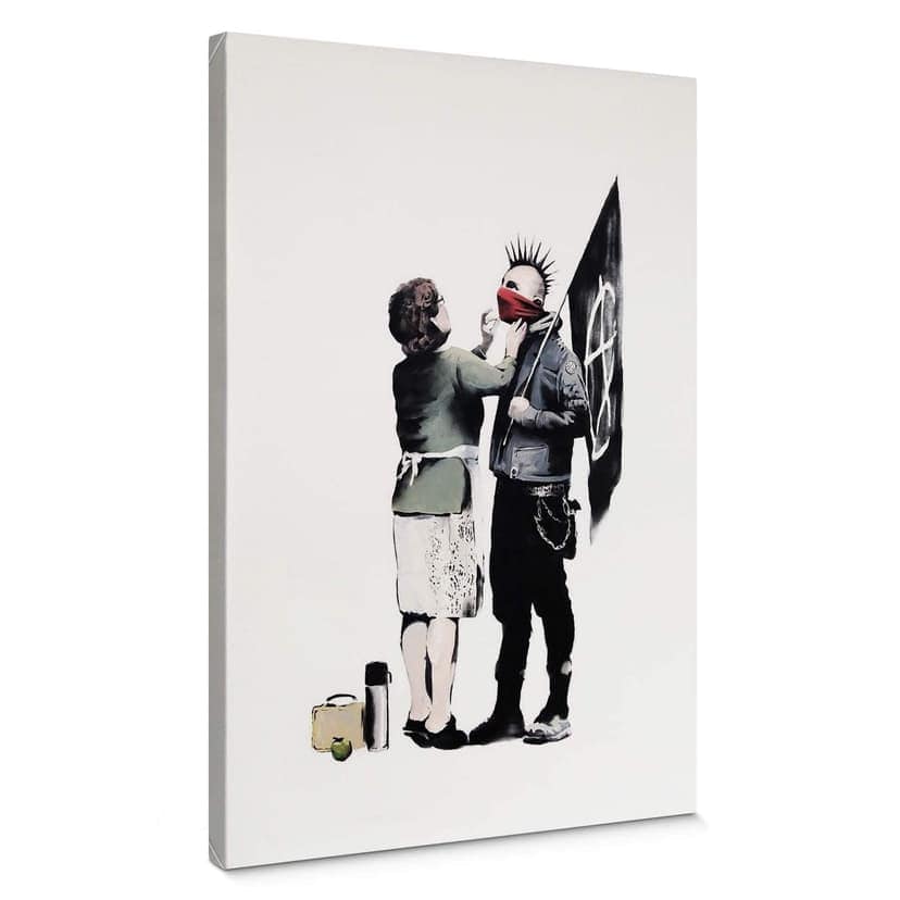 Lienzo Banksy - Consejo de madre