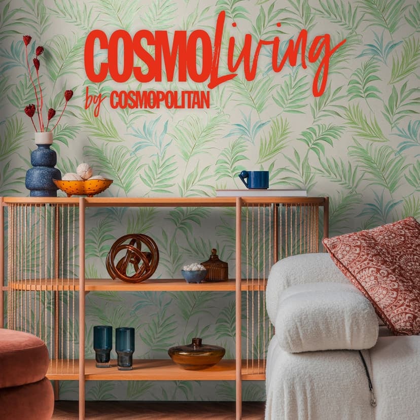 COSMOPOLITAN hojas papel pintado verde turquesa tropical Papel pintado no tejido salón pastel