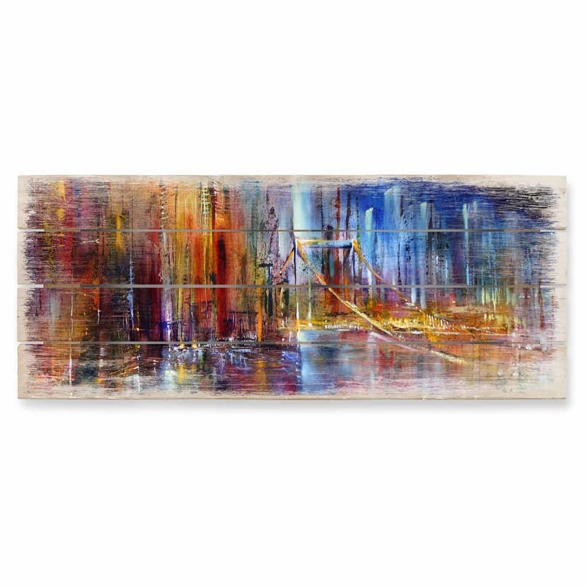 Cuadro de madera Schmucker - Vista de la ciudad - Panorama