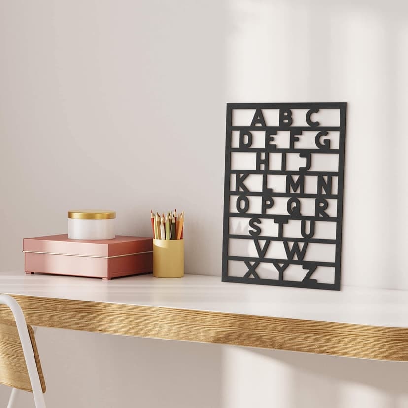 MDF - Decoración en madera - Abecedario ABC