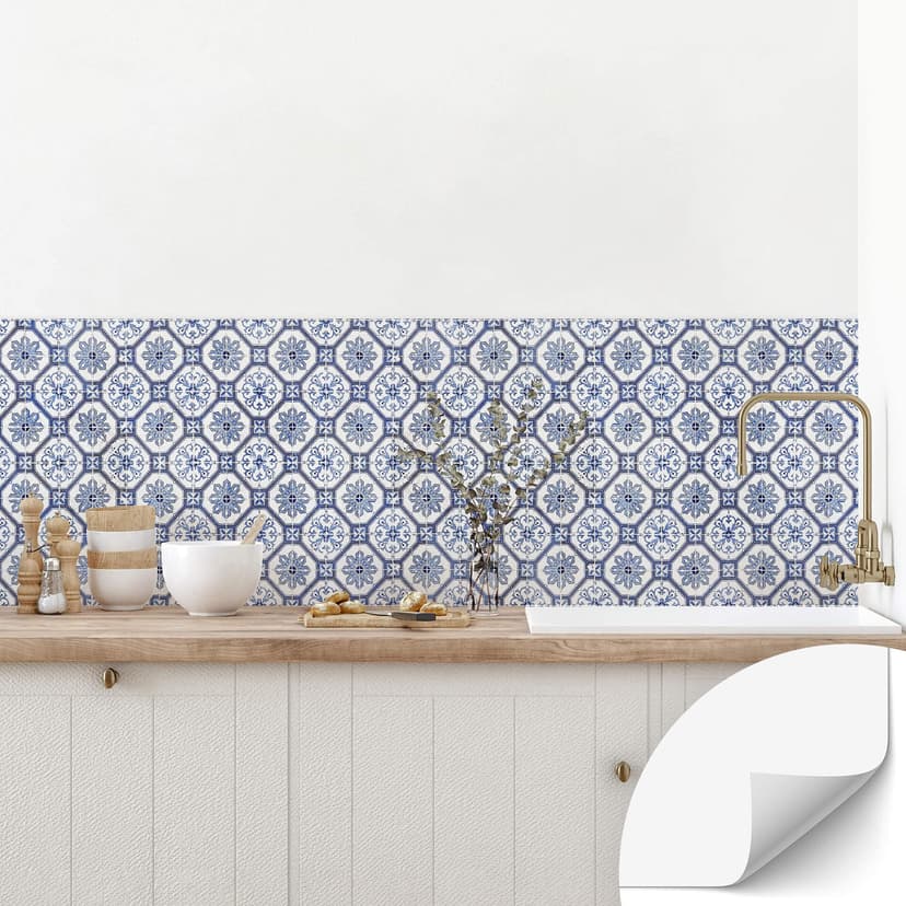 Salpicadero de cocina autoadhesivo Azulejos Holanda 01