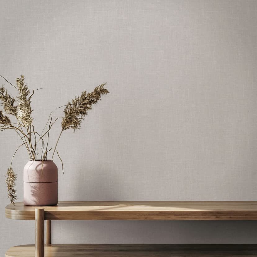 Papel pintado no tejido textil, liso texturado moderno mate en marrón