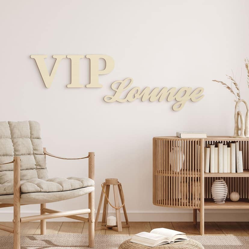 Letras de madera Sala VIP